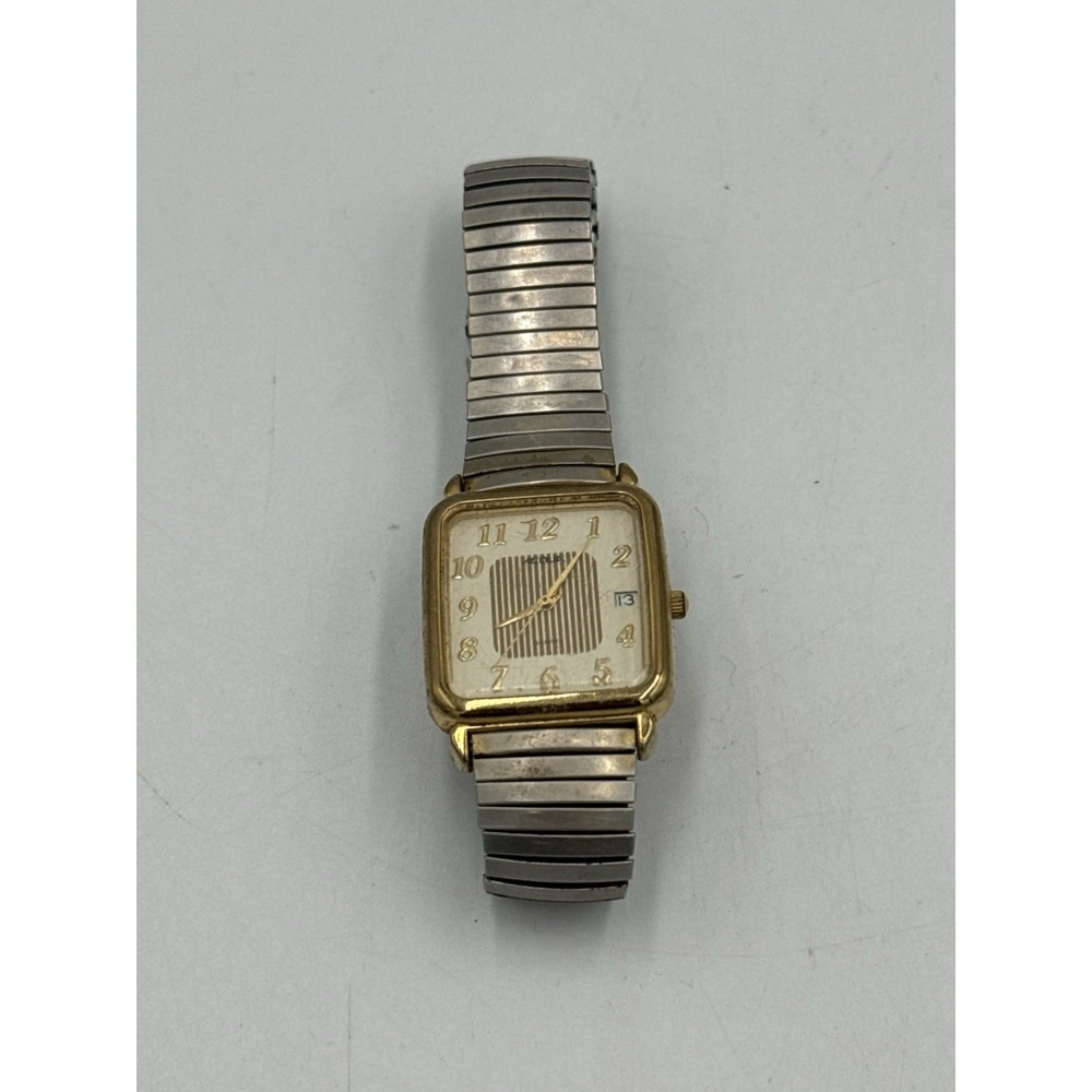Vintage Watch Acqua Quartz Metal Stretch Band
